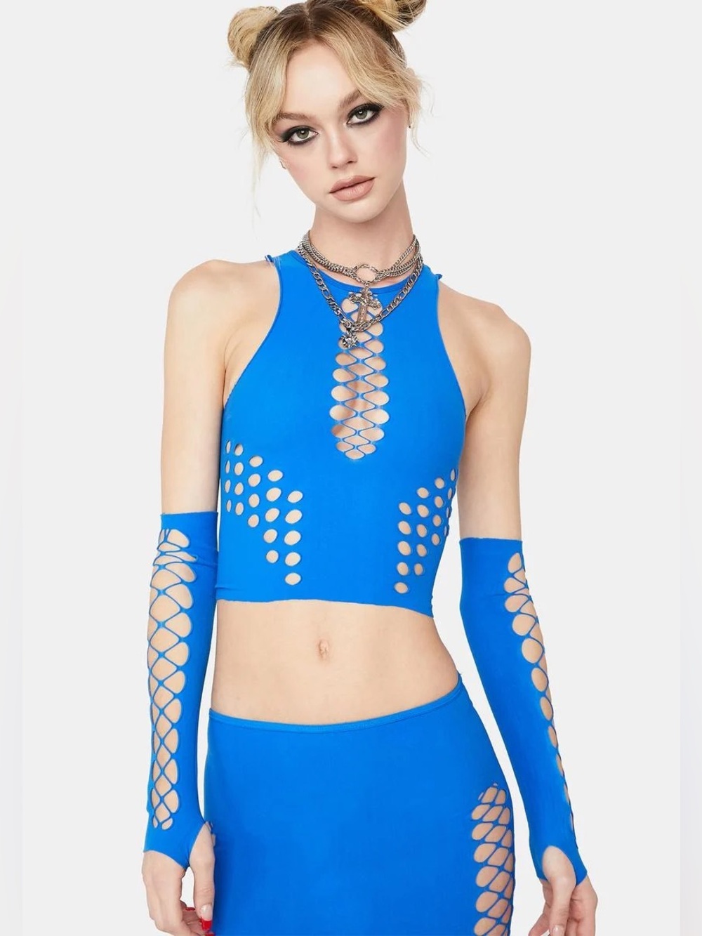 The Kript top with matching gloves